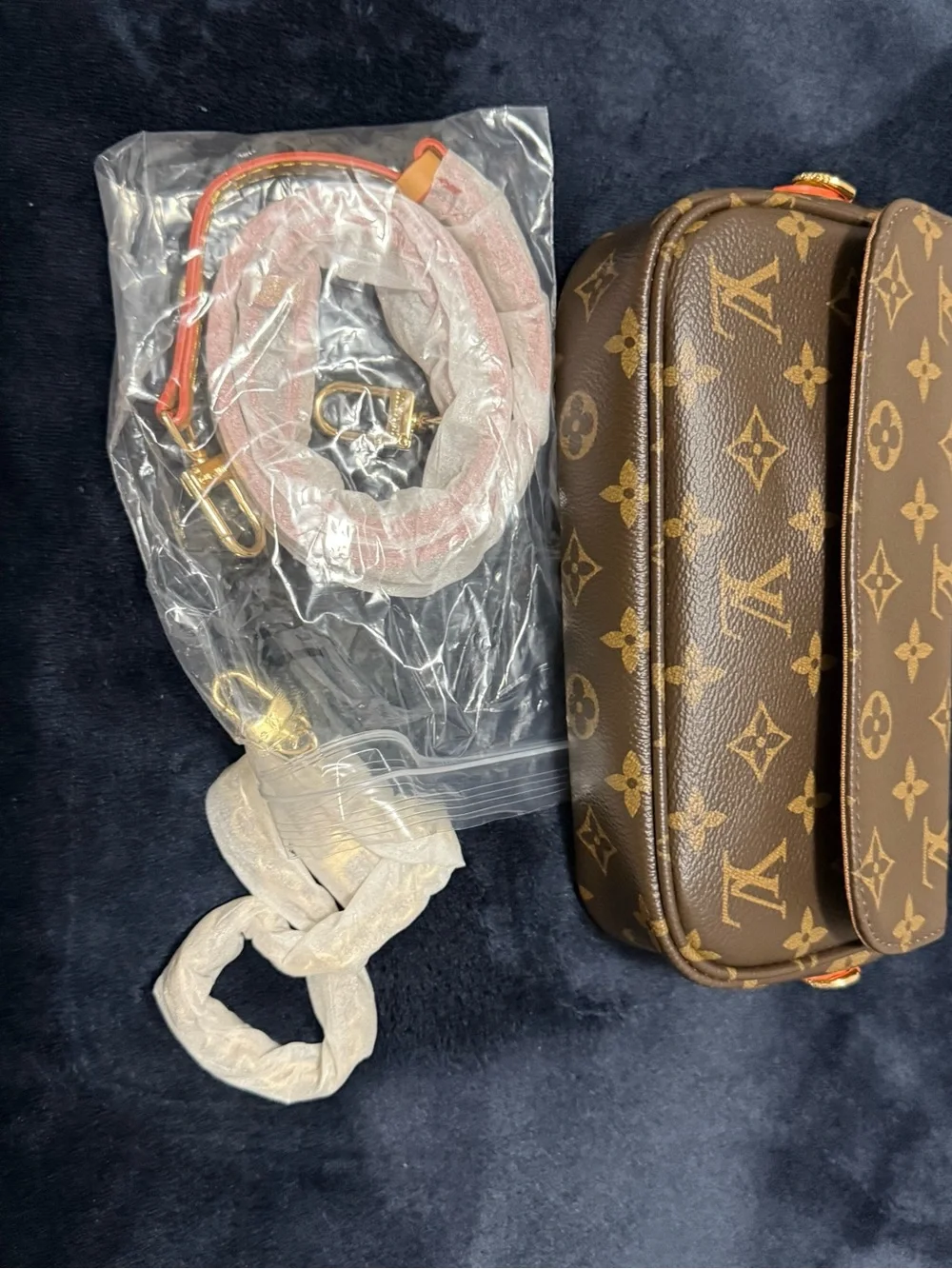 Louis Vuitton Monogram Wallet-on-Chain with Gold Hardware